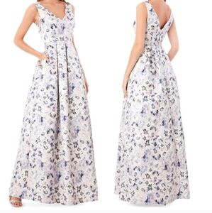 JS Collection Floral Maxi Dress Size‎ 6 Fit Flare